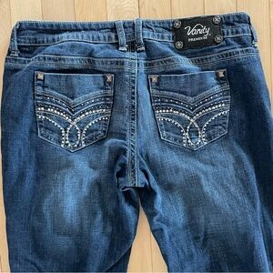Vanity Premium Tyler Jeans Woman Size 30x33 Rhinestone Bling Bootcut Y2K Cowgirl